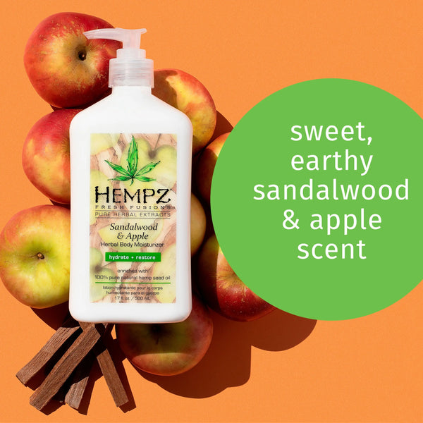 With scents of sandalwood and apple
