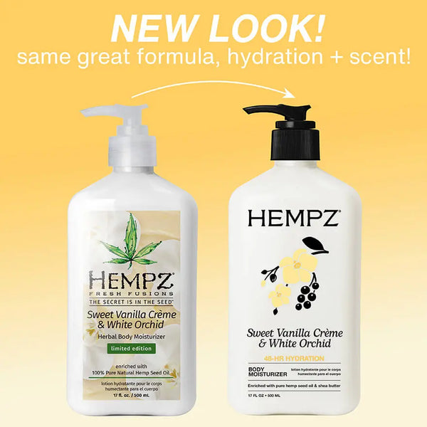 Hempz Sweet Vanilla Creme & White Orchid Moisturizing Body Lotion