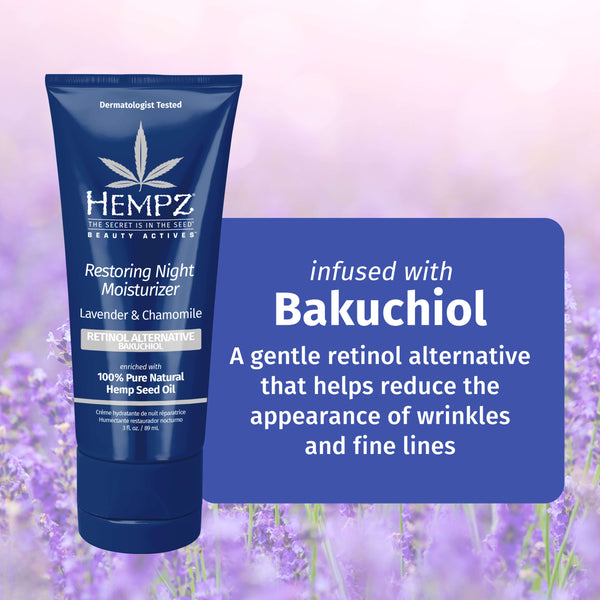 Hempz Lavender & Chamomile Restoring Night Moisturizer (3oz) Hempz Lavender & Chamomile Restoring Night Moisturizer (3oz)