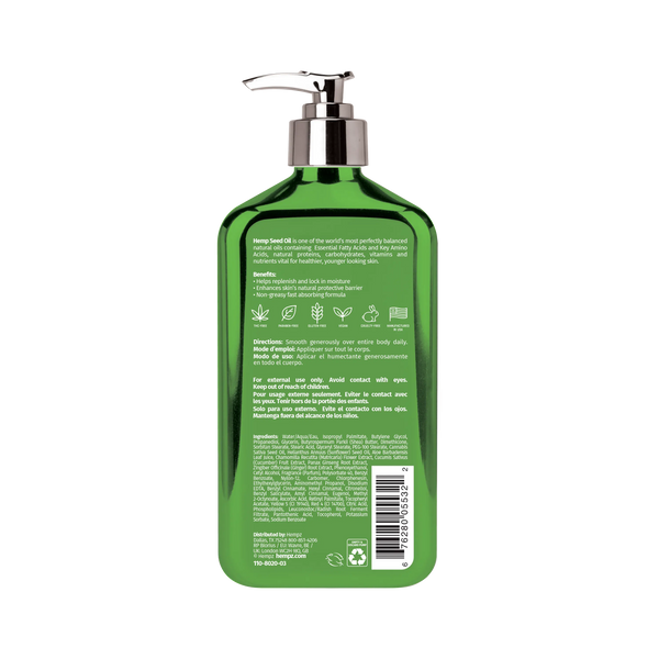 Hempz 25th Anniversary Moisturizer Original Herbal Body Moisturizing Lotion for Dry Skin in a Limited-Edition Collectible Bottle, Back