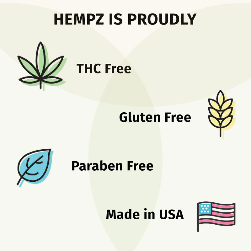 Hempz is THC free, paraben free, gluten free, vegan, cruelty free, and manufactured in USA