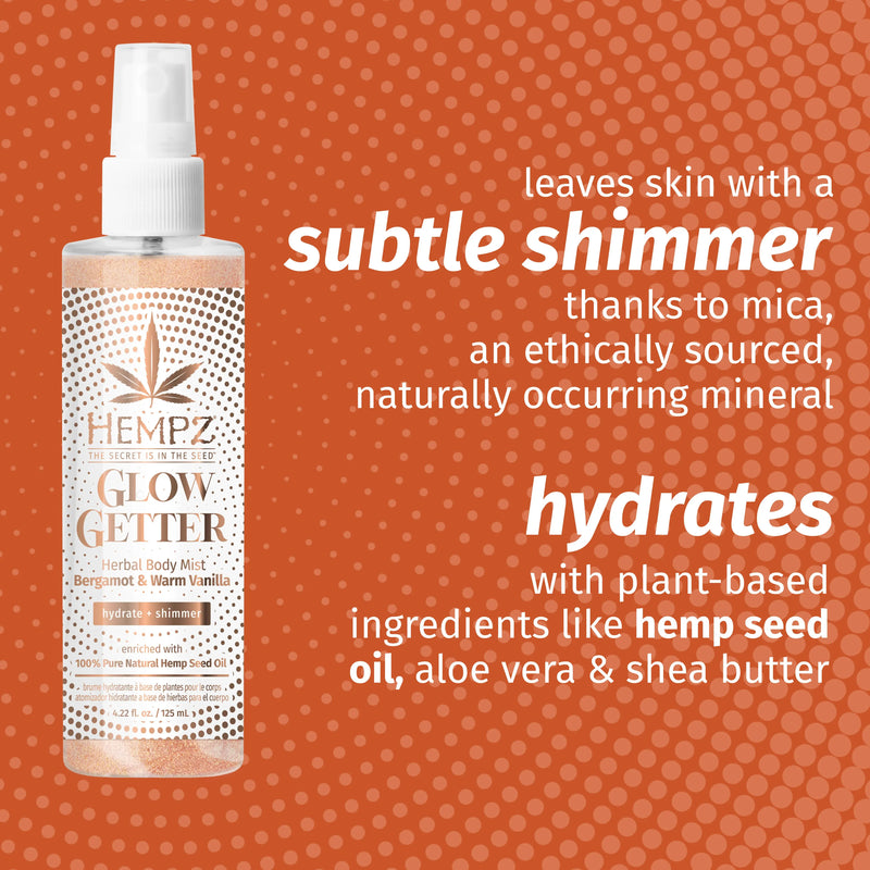 Glow Getter hydrates and leaves skin shimmering