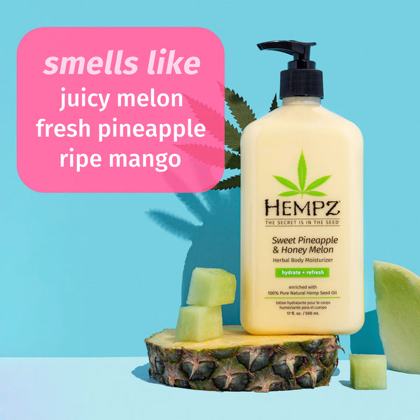 Hempz Pineapple Moisturizer with a tropical scent