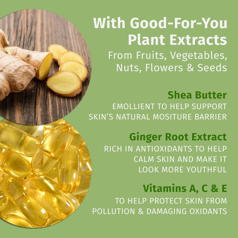Natural, plant-based ingredients help soothe dry skin in Hempz lotion