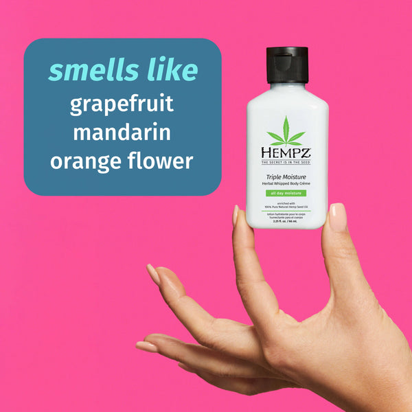 Hempz Travel-Size Triple Moisture Herbal Whipped Body Cr√®me