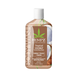 Hempz Tropical Coconut Herbal Body Wash to Exfoliate + Cleanse + Hydrate