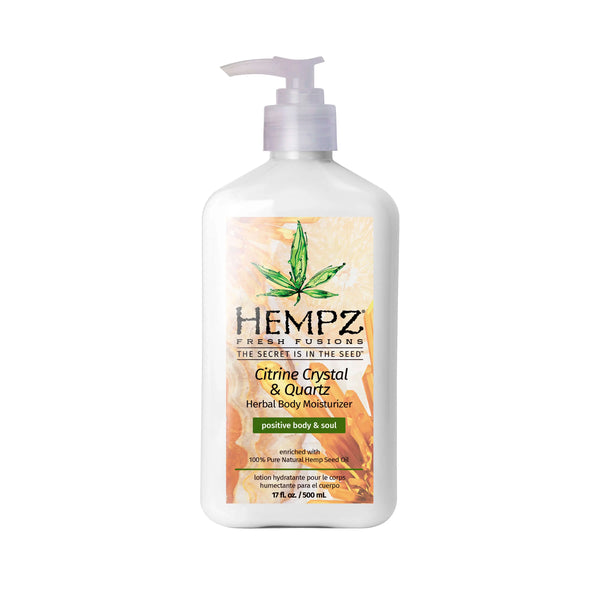 Hempz Fresh Fusions Citrine Crystal & Quartz Herbal Body Moisturizing Lotion