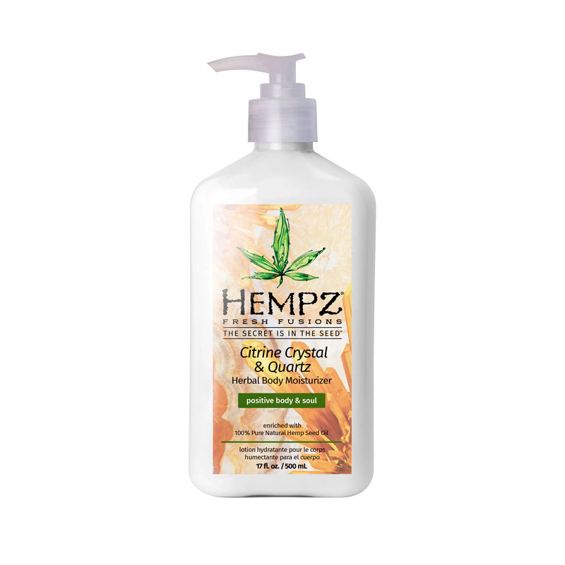 Hempz Fresh Fusions Citrine Crystal & Quartz Herbal Body Moisturizing Lotion