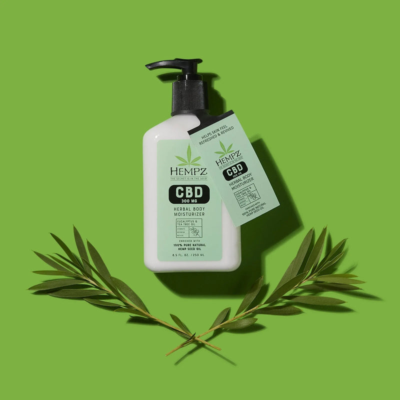Hempz CBD Aromatherapy Eucalyptus & Tea Tree Oil Herbal Body Moisturizer