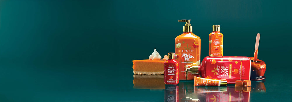Hempz Fall Collection of Spiced Pumpkin Pie & Caramel Candy Apple Lotions