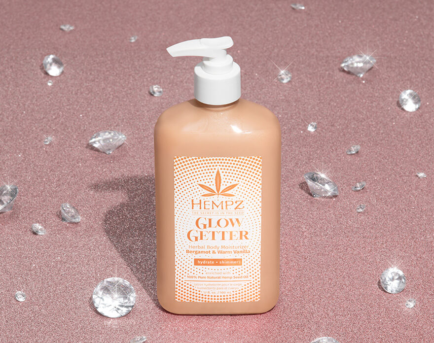 Hempz Glow Getter lotion with diamonds