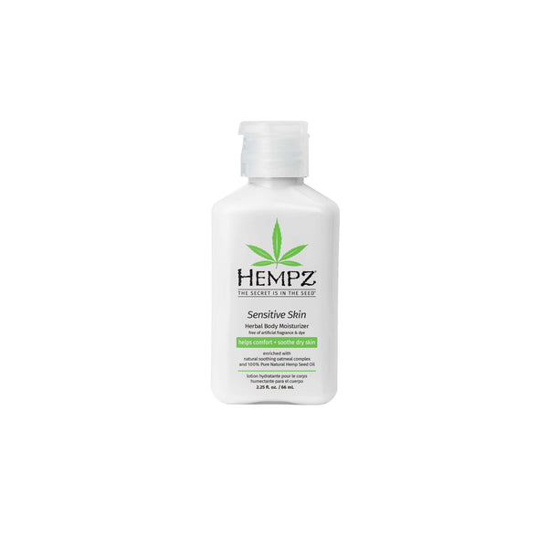 Hempz Travel-Size Sensitive Skin Herbal Body Moisturizing Lotion for Eczema and Dry Skin