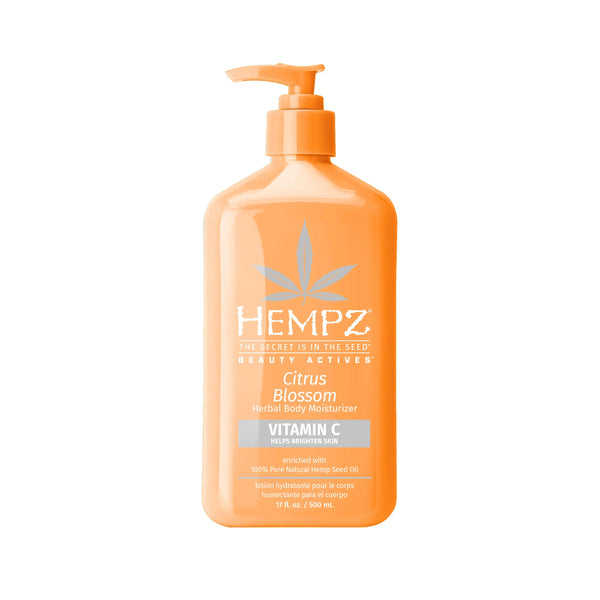 Hempz Travel-Size Beauty Actives Citrus Blossom Herbal Body Moisturizing Lotion with Brightening Vitamin C