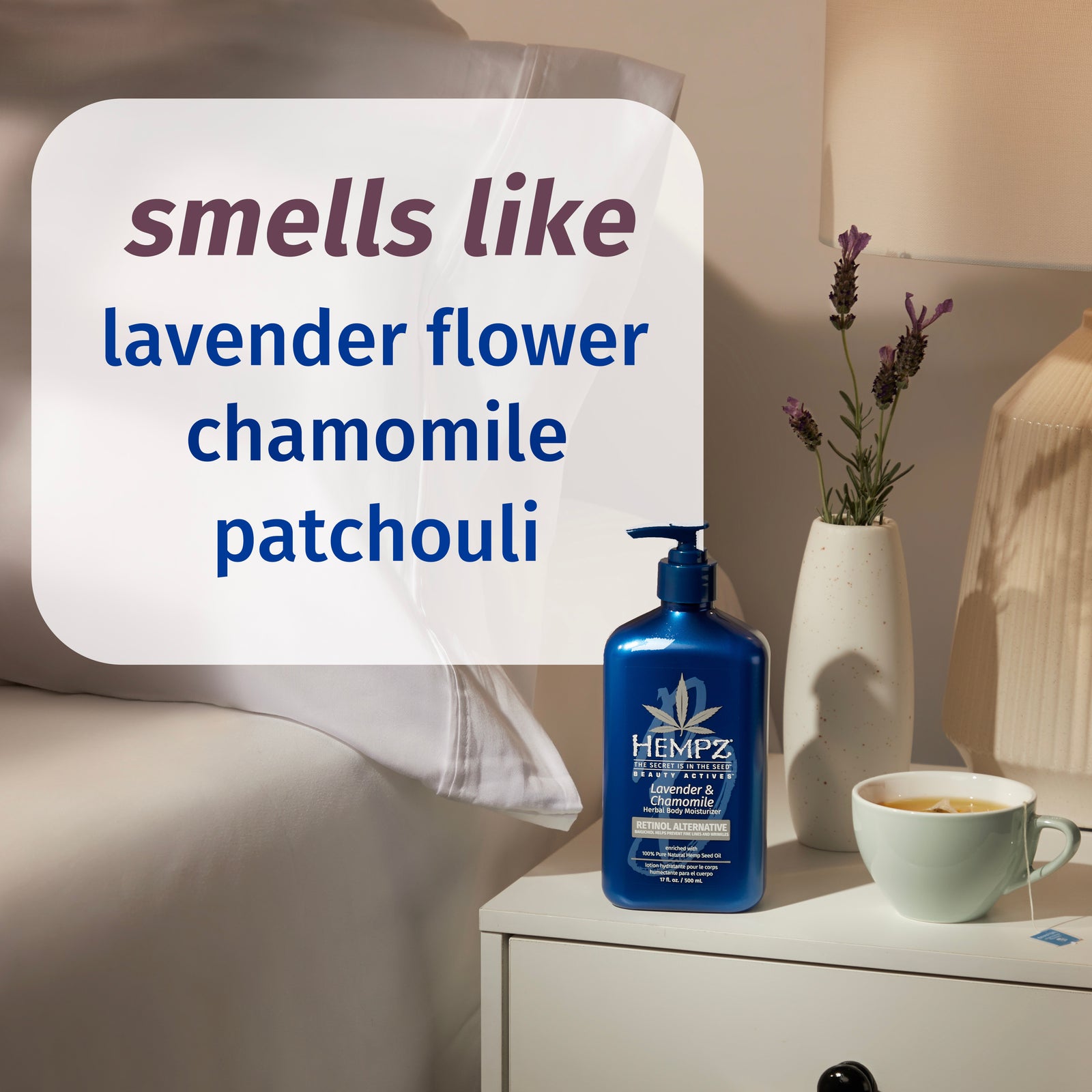 Hempz Beauty Actives Lavender & Chamomile Lotion 17oz Hempz Beauty Actives Lavender & Chamomile Lotion 17oz