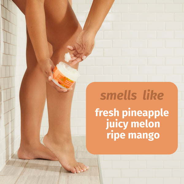 Hempz Sweet Pineapple Body Scrub with notes of fresh mango and pineapple