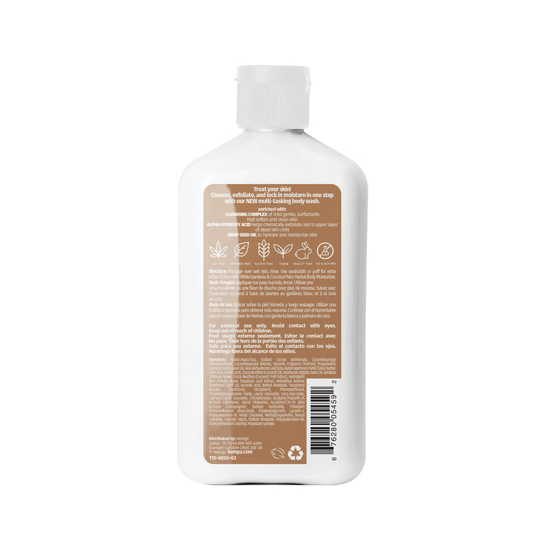 hempz gardenia and coconut palm Hempz White Gardenia & Coconut Palm Herbal Body Wash