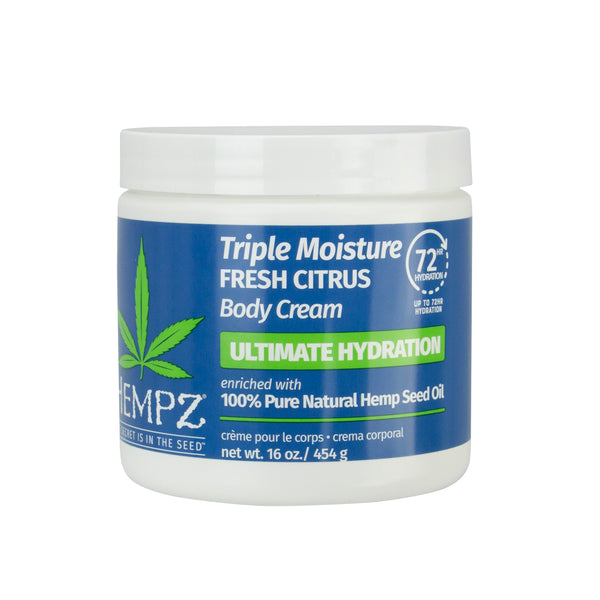 Hempz Triple Moisture Herbal Body Cream for 72 hours of intense moisture