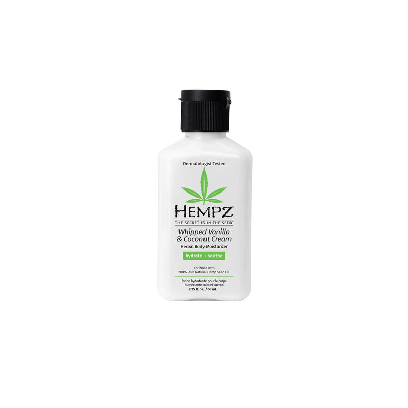 Hempz Travel-Size Whipped Vanilla & Coconut Cream Herbal Body Moisturizer 