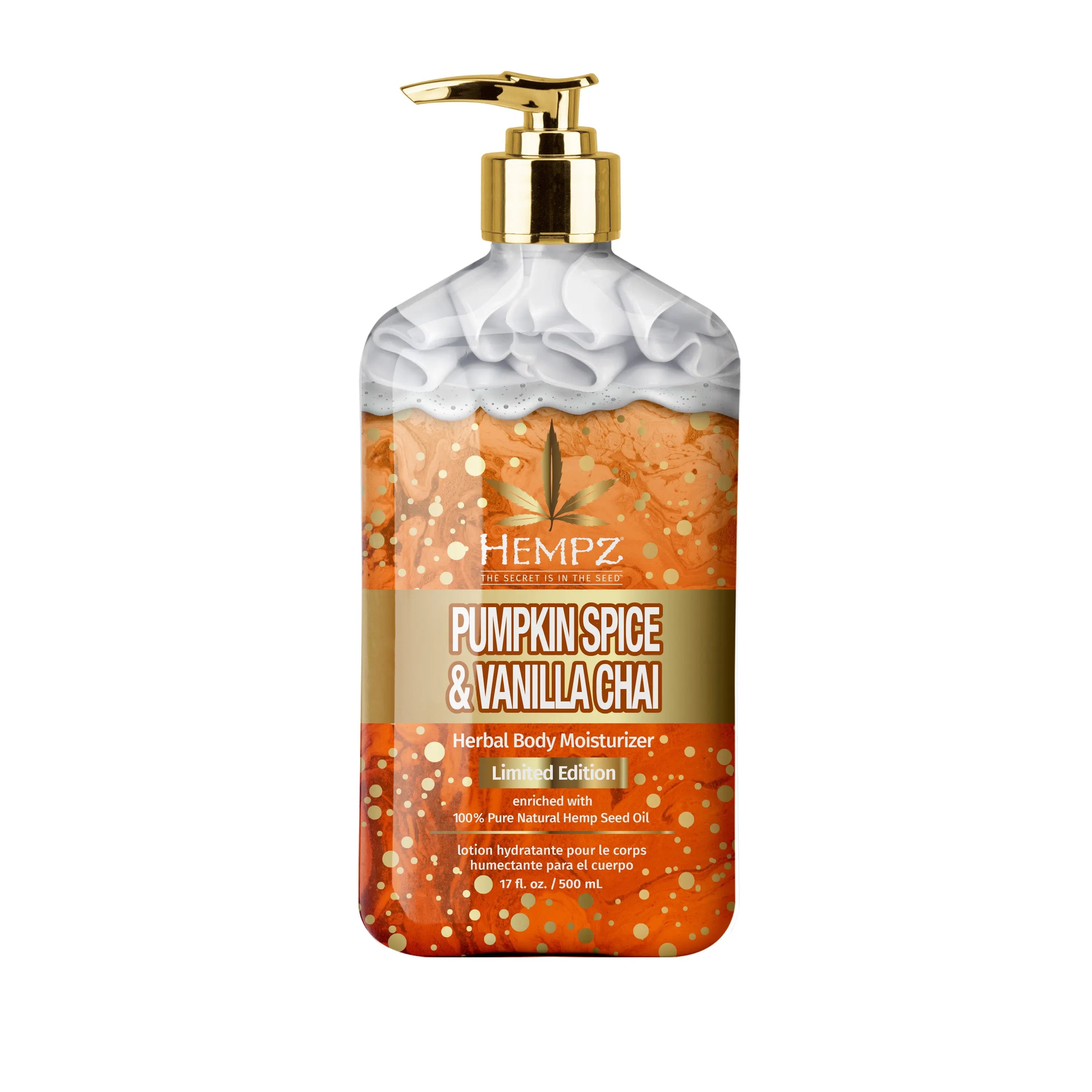 the potted plant vanilla chai lotion Pumpkin Spice & Vanilla Chai Herbal Body Moisturizer