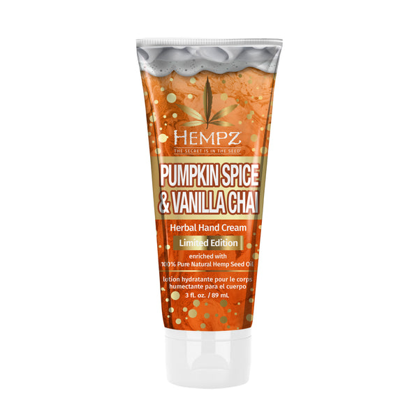 Hempz Pumpkin Spice & Vanilla Chai Herbal Hand Cream, Front