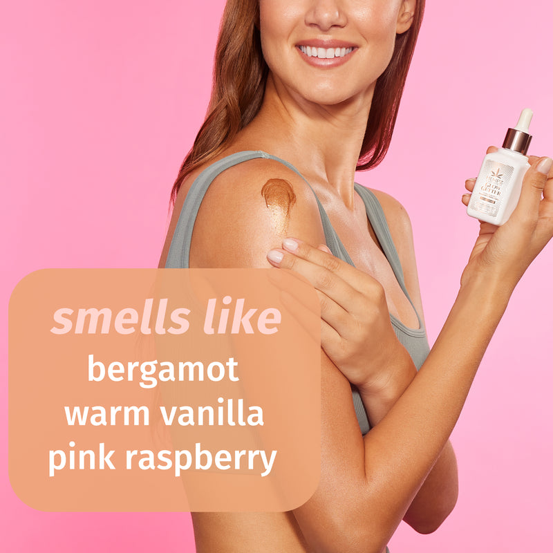 Notes of bergamot, warm vanilla & pink raspberry