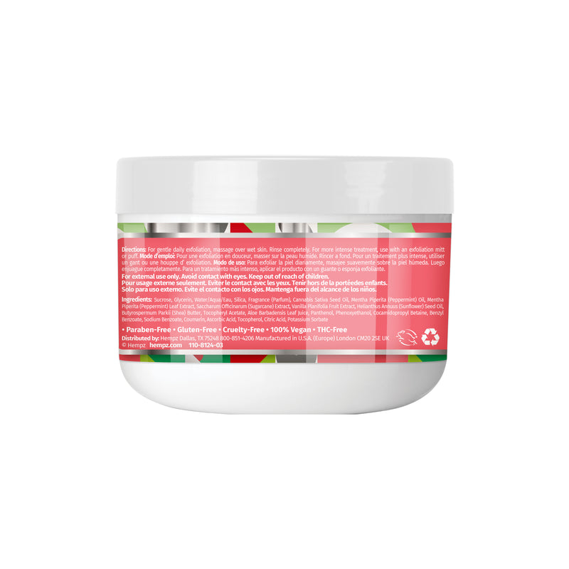 Hempz Crushed Peppermint Sugar Herbal Body Sugar Scrub, back