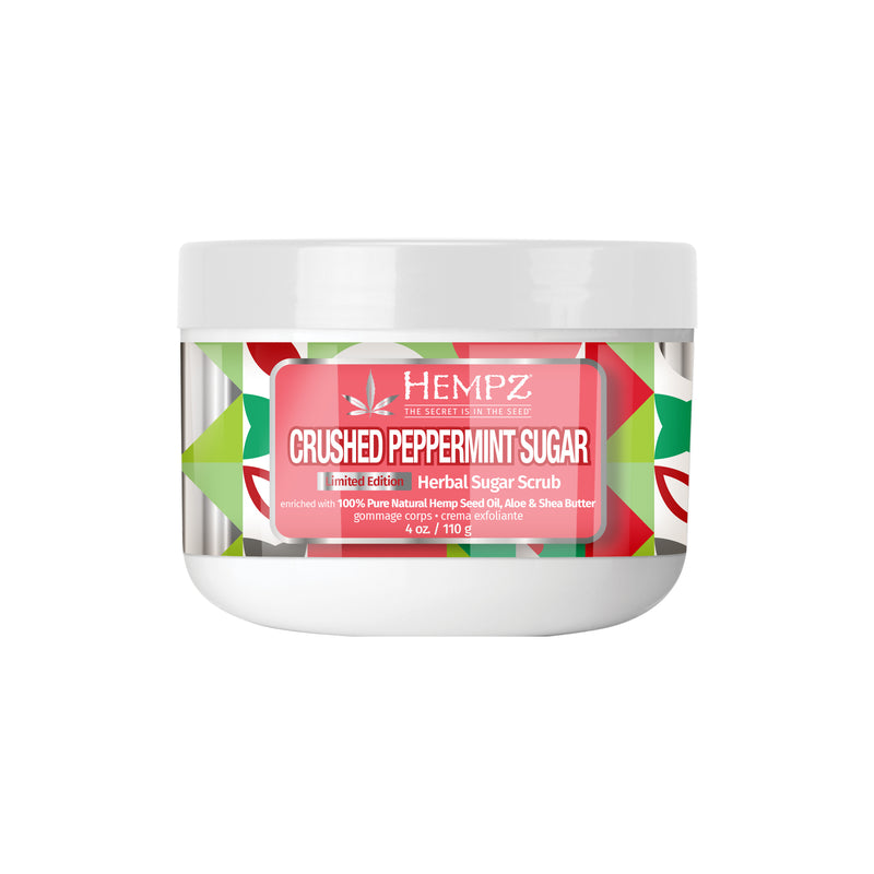 Hempz Crushed Peppermint Sugar Herbal Body Sugar Scrub