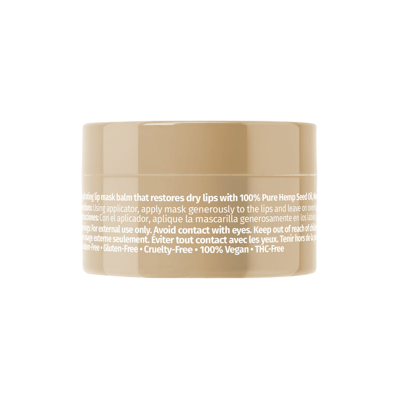 Hempz Whipped Vanilla Hydrating Lip Sleeping Mask, back