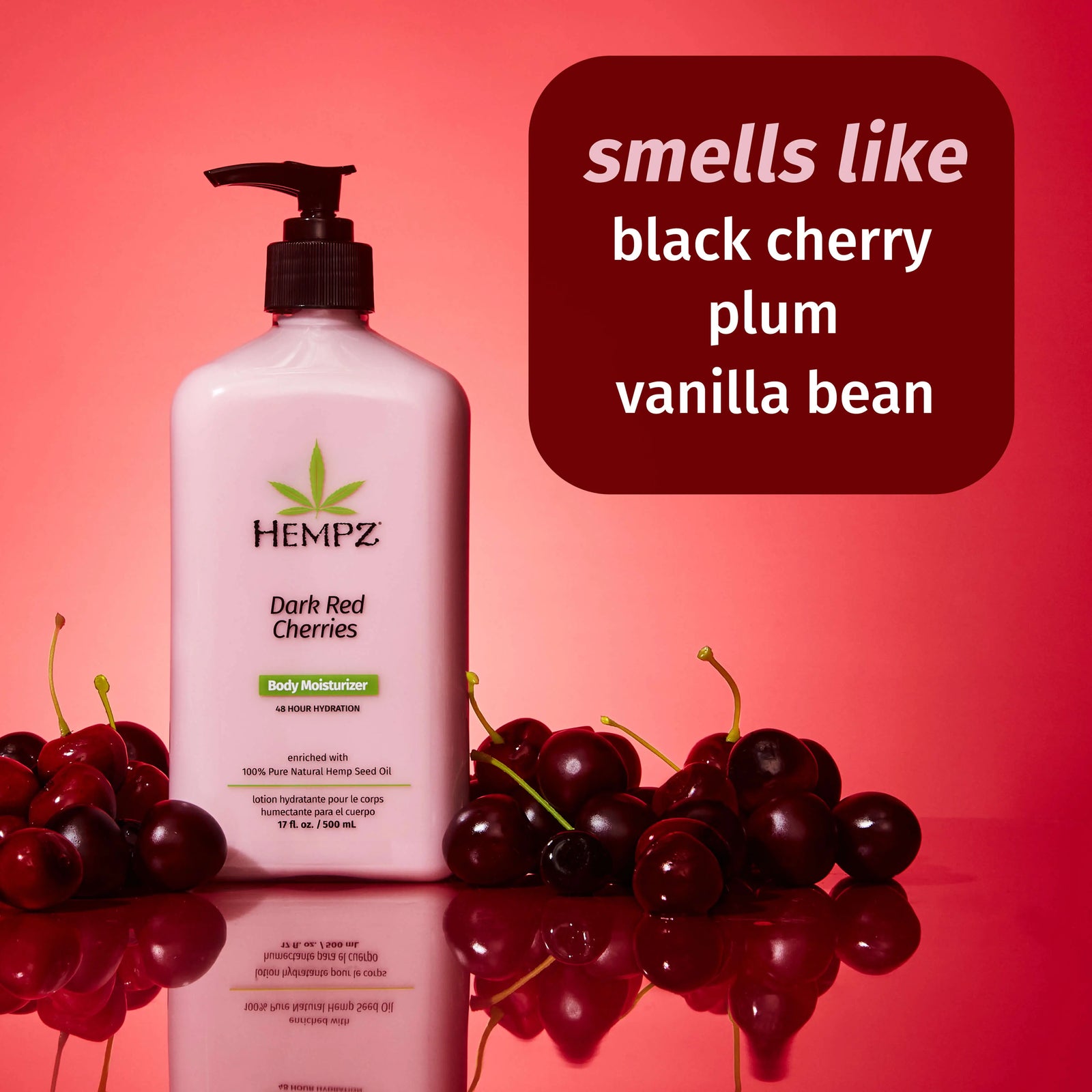 Hempz Dark Red Cherries Moisturizing Body Lotion