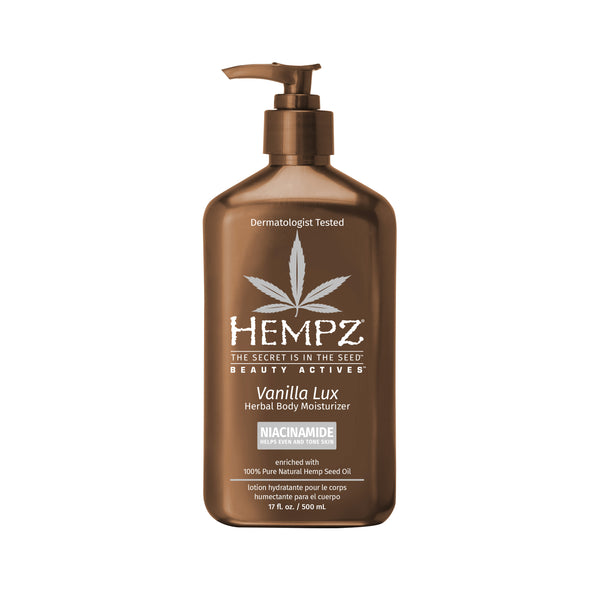 Hempz Beauty Actives Vanilla Lux Herbal Body Moisturizing Lotion