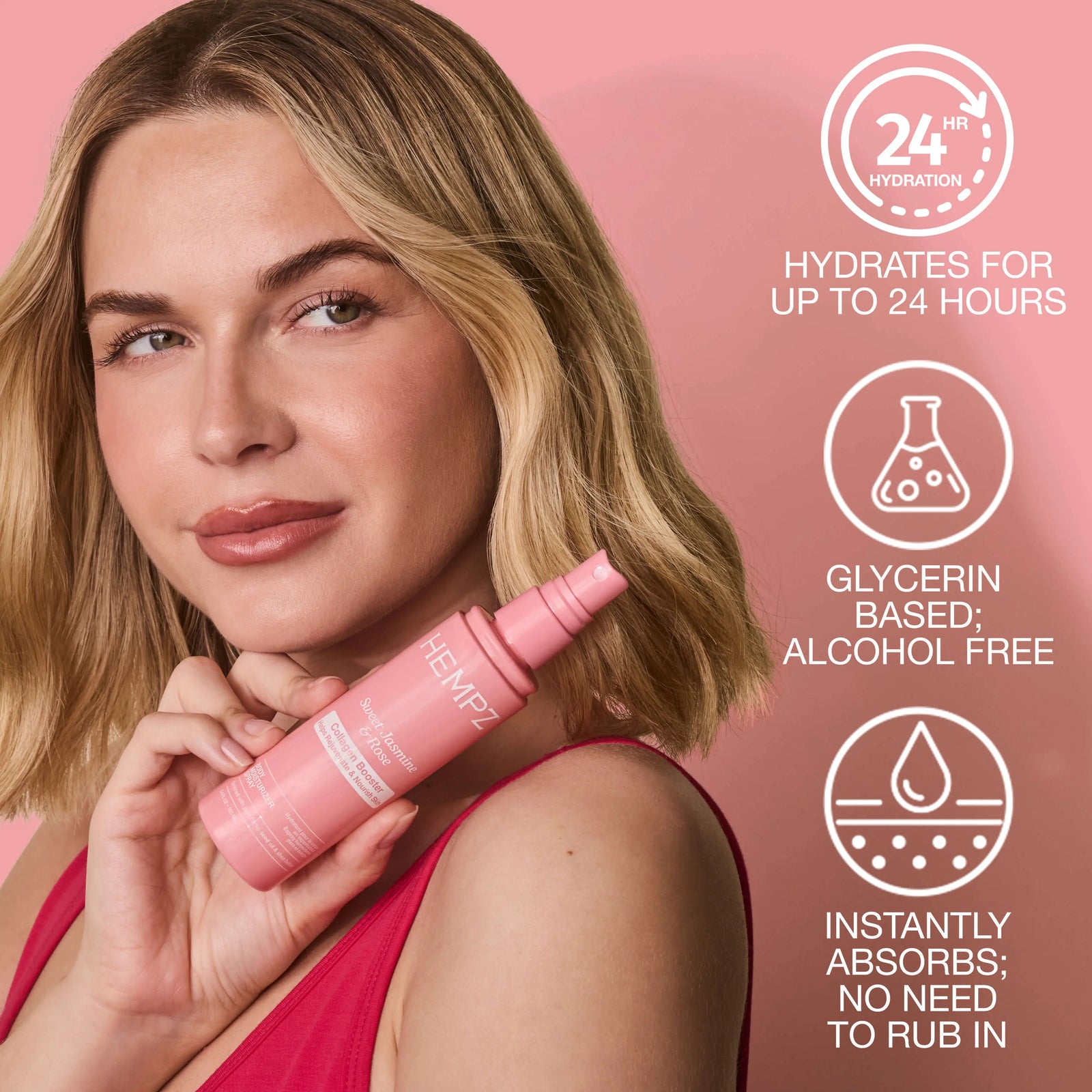 Hempz Beauty Actives Sweet Jasmine & Rose Moisturizing Body