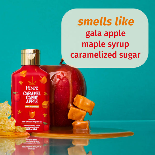 Hempz Caramel Candy APple LOtionMoisturizer with notes of gala apple, maple syrup, and caramelized sugar