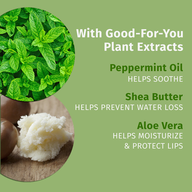 Hemps Pink Peppermint Meringue Lip Balm with peppermint oil, shea butter, & aloe vera