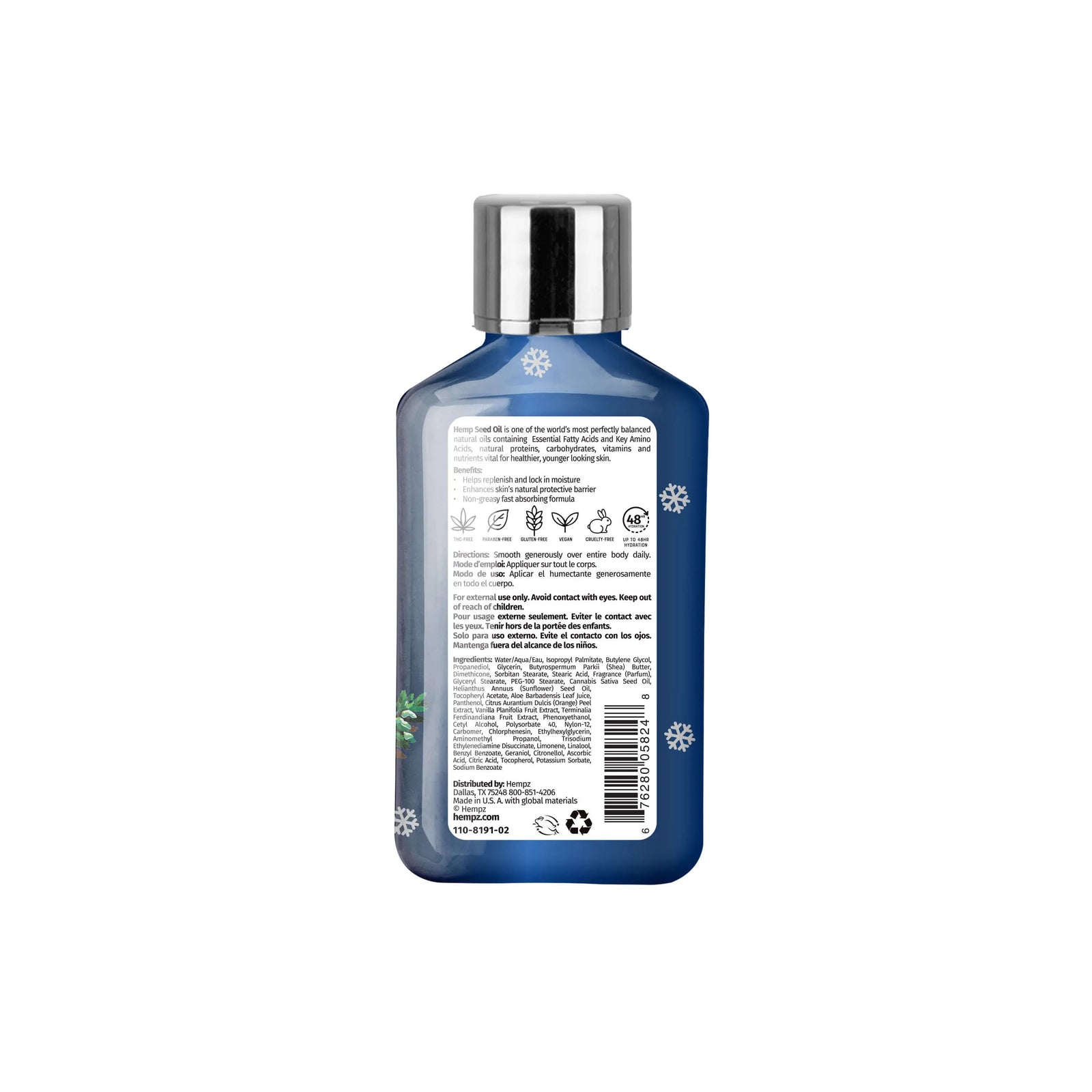 Hempz Winter Wonderland Body Moisturizing Lotion for Dry Skin