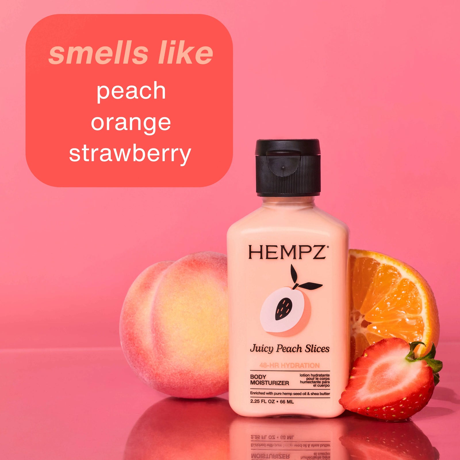 Hempz Travel-Size Juicy Peach Slices Moisturizing Body Lotion