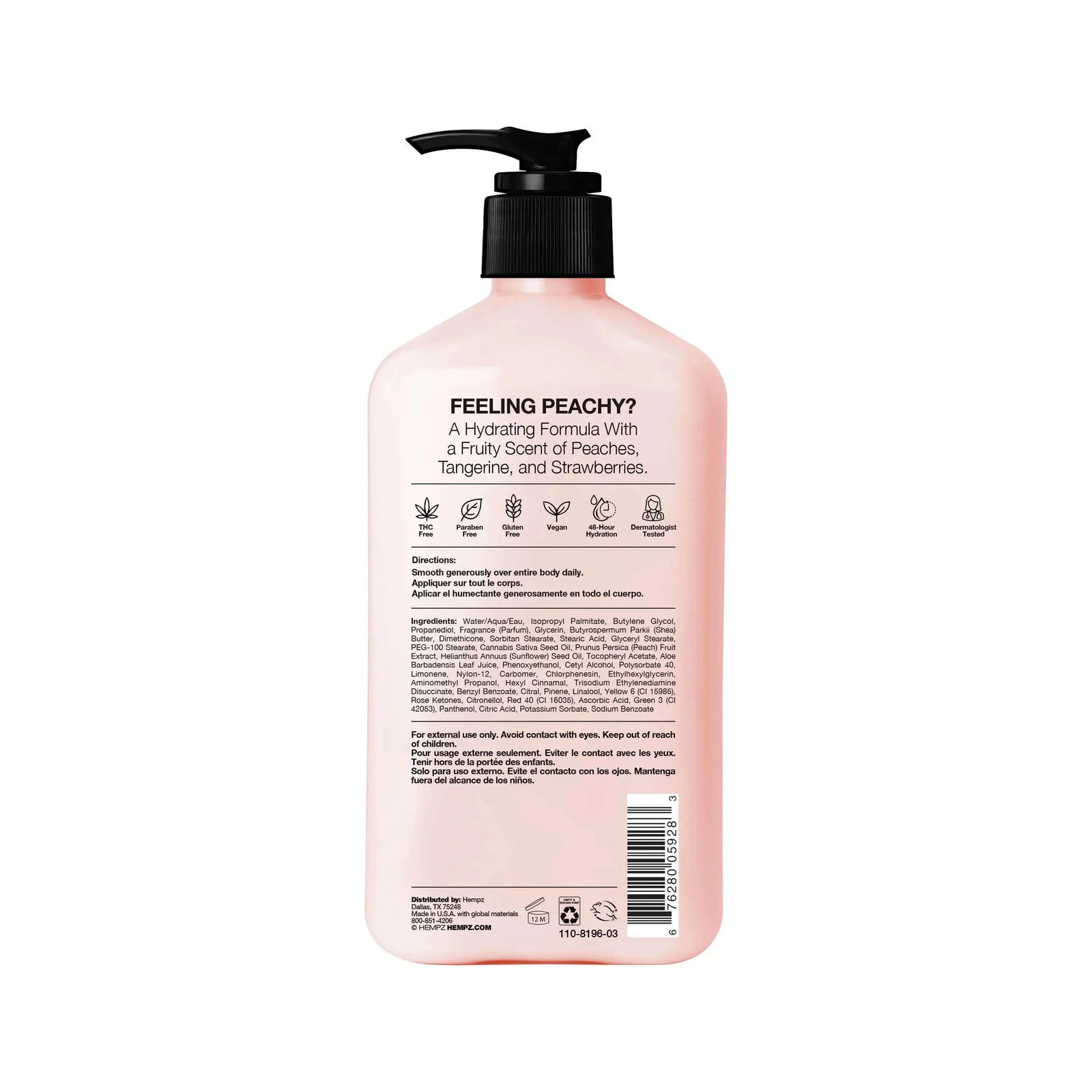Hempz Juicy Peach Slices Moisturizing Body Lotion