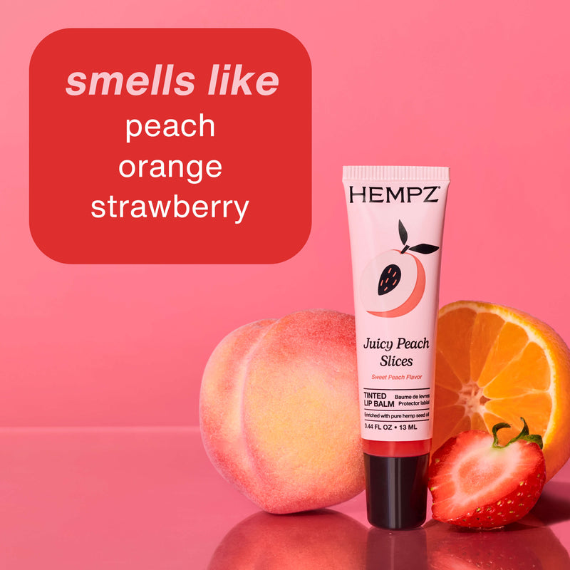 Hempz Juicy Peach Slices Tinted Lip Balm