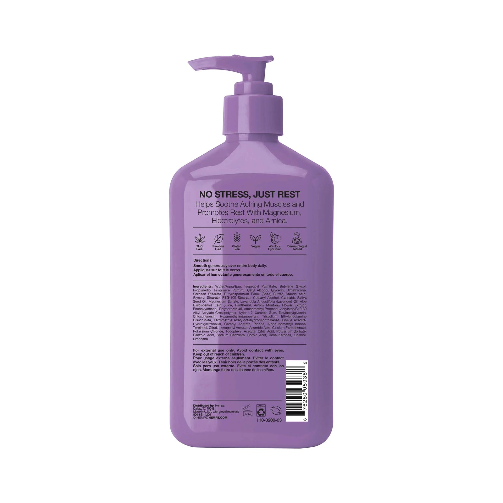 Hempz Beauty Actives Serene Waters Moisturizing Body Lotion with