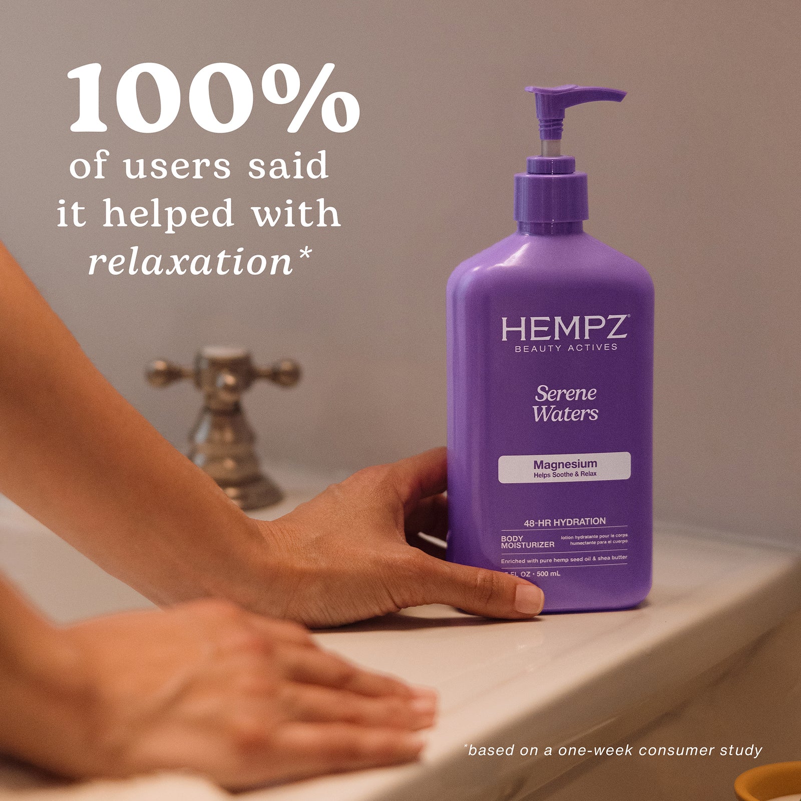 Hempz Beauty Actives Serene Waters Moisturizing Body Lotion with