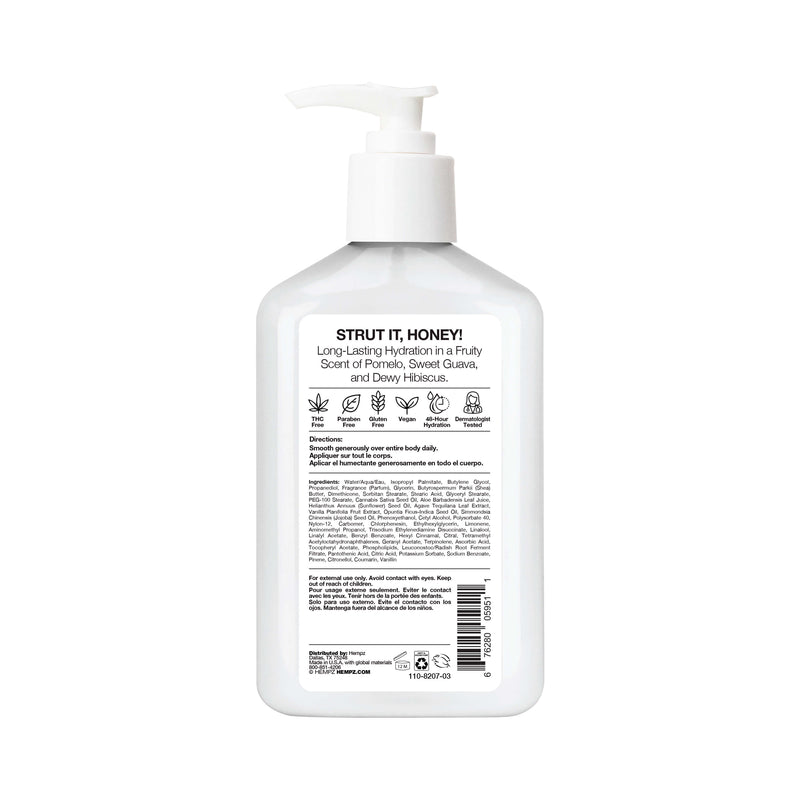 Hempz Flamingo Spritz Body Moisturizing Lotion, Back