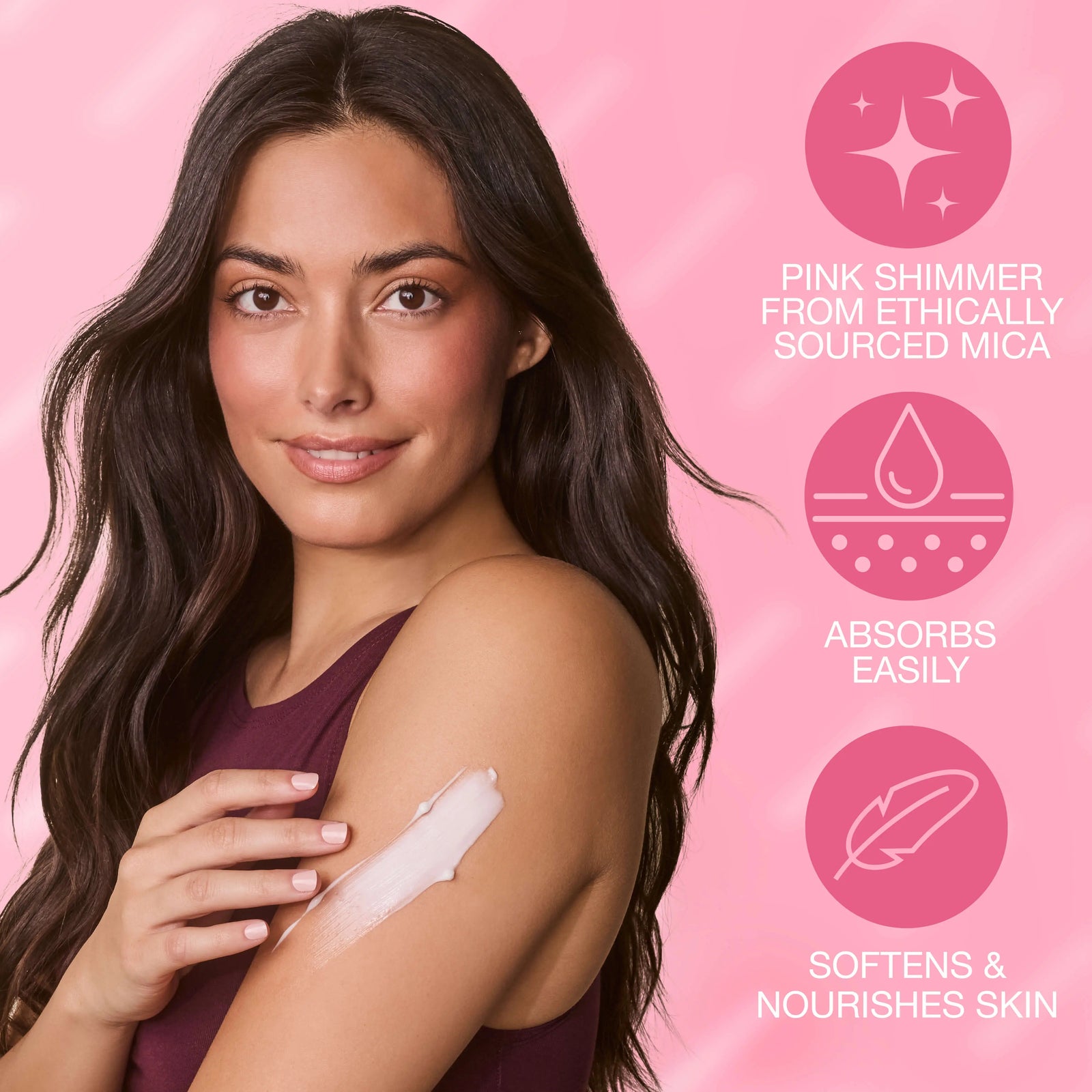 Hempz Rosé All Day Moisturizing Body Lotion with Shimmer