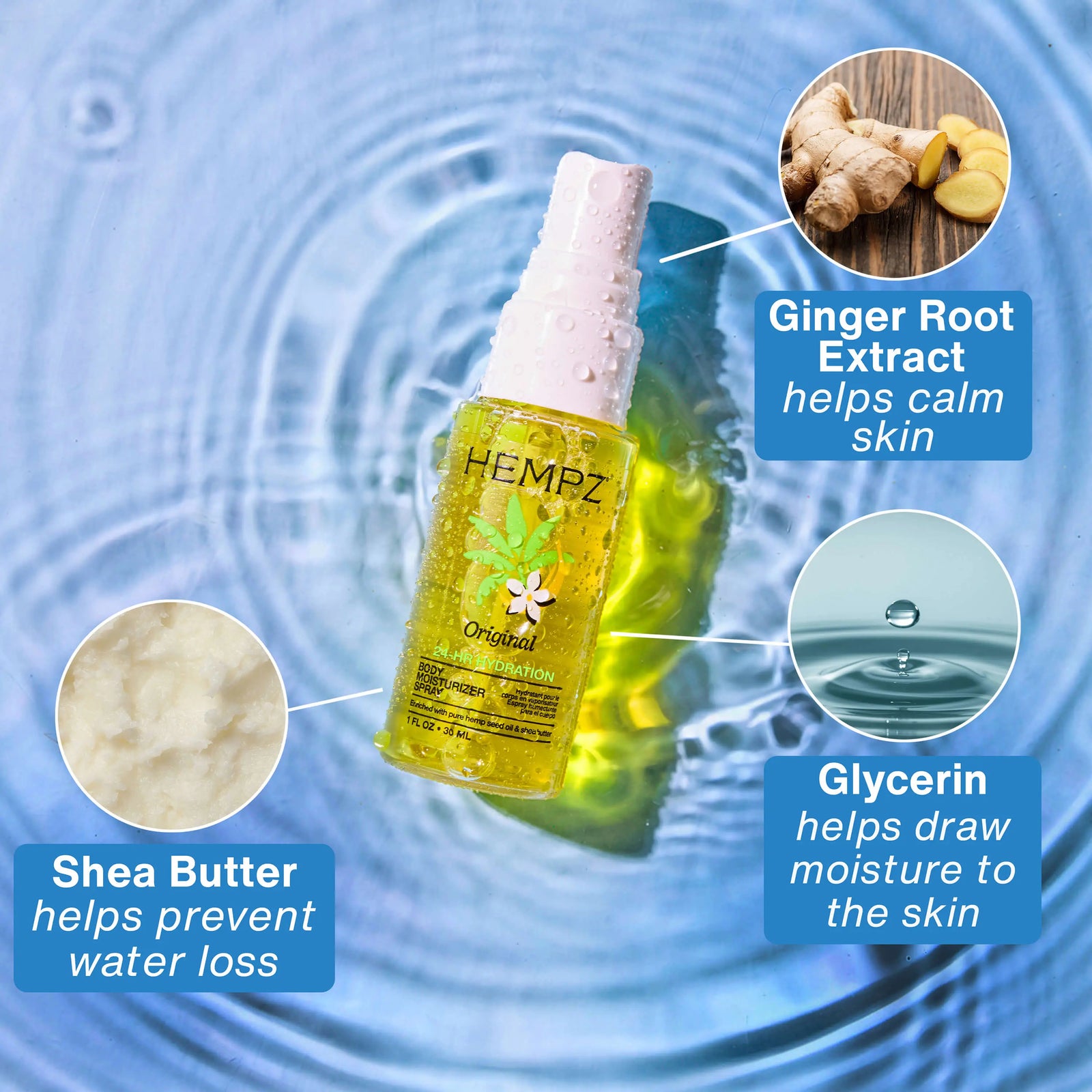 Hempz Original Moisturizing Body Fragrance Spray