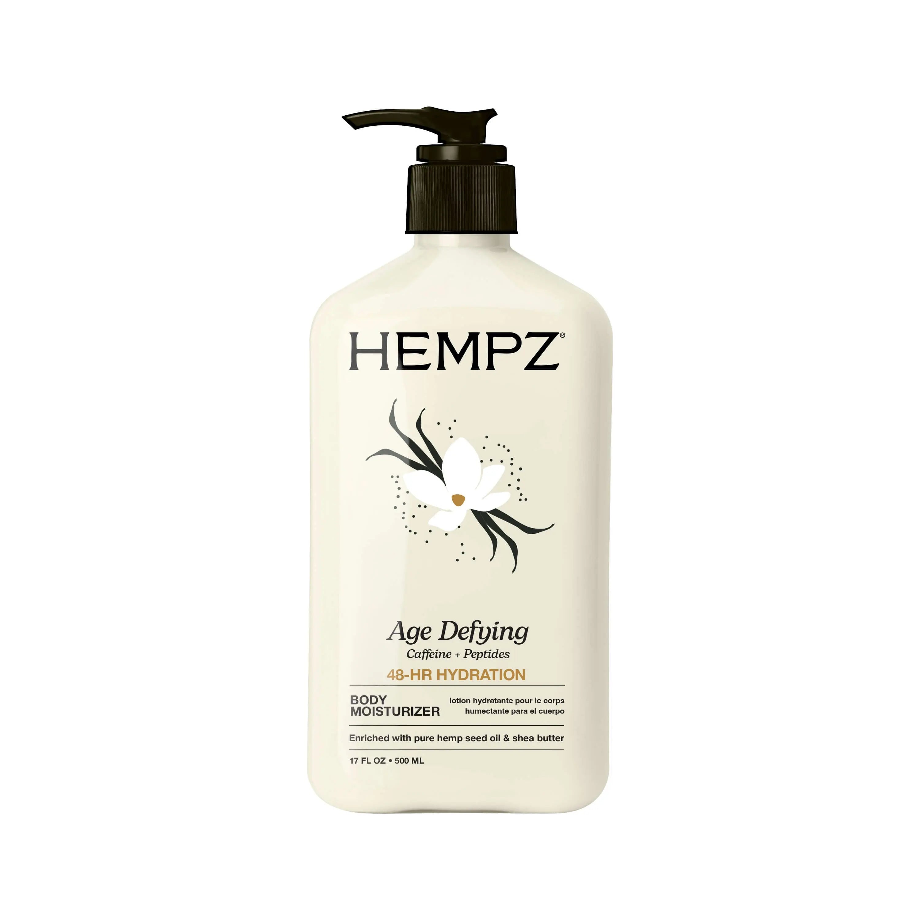DELAGEDIVA AGE- Lotion 二本セット Hempz Age Defying Moisturizing Body Lotion with Peptides + Caffeine