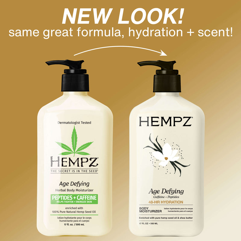 Hempz Age Defying Moisturizing Body Lotion with Peptides + Caffeine