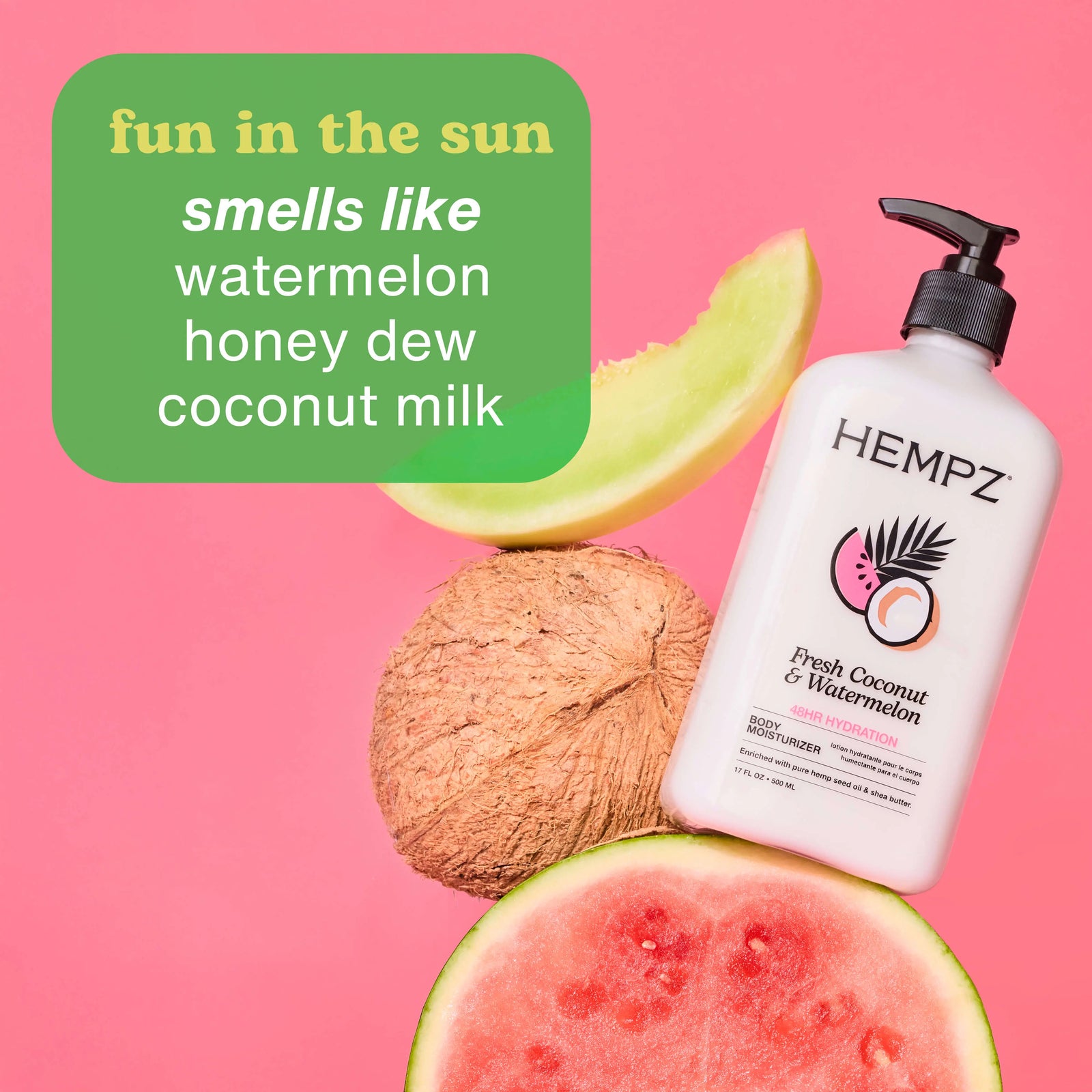 Hempz Travel-Size Fresh Coconut & Watermelon Moisturizing Body Lotion