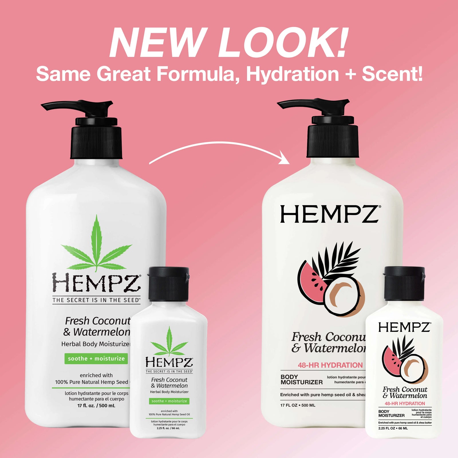 Hempz Fresh Coconut & Watermelon Moisturizing Body Lotion