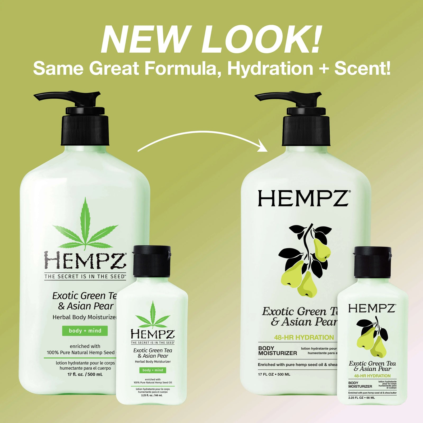 Hempz Travel-Size Exotic Green Tea & Asian Pear Moisturizing Body