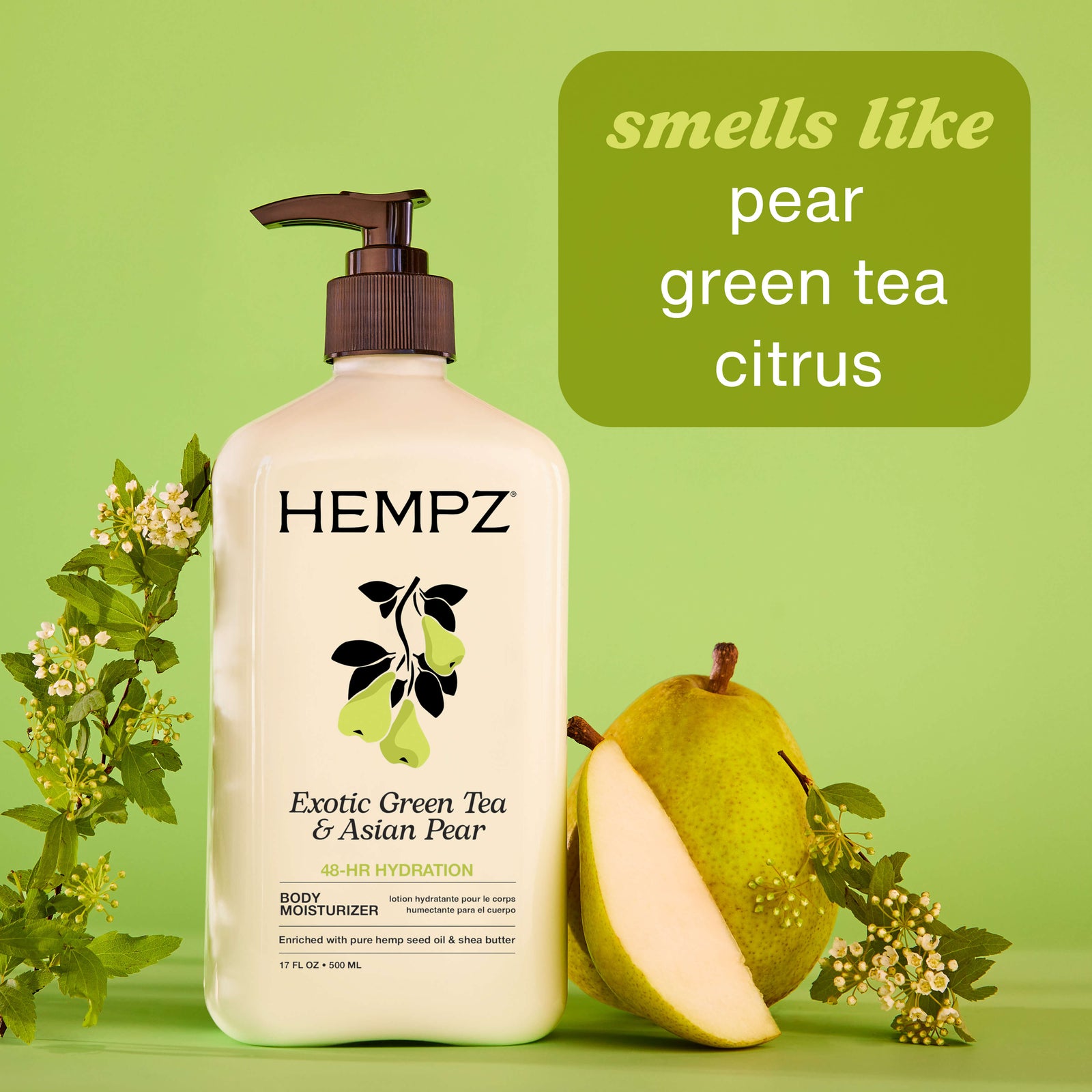 Hempz Exotic Green Tea & Asian Pear Moisturizing Body Lotion