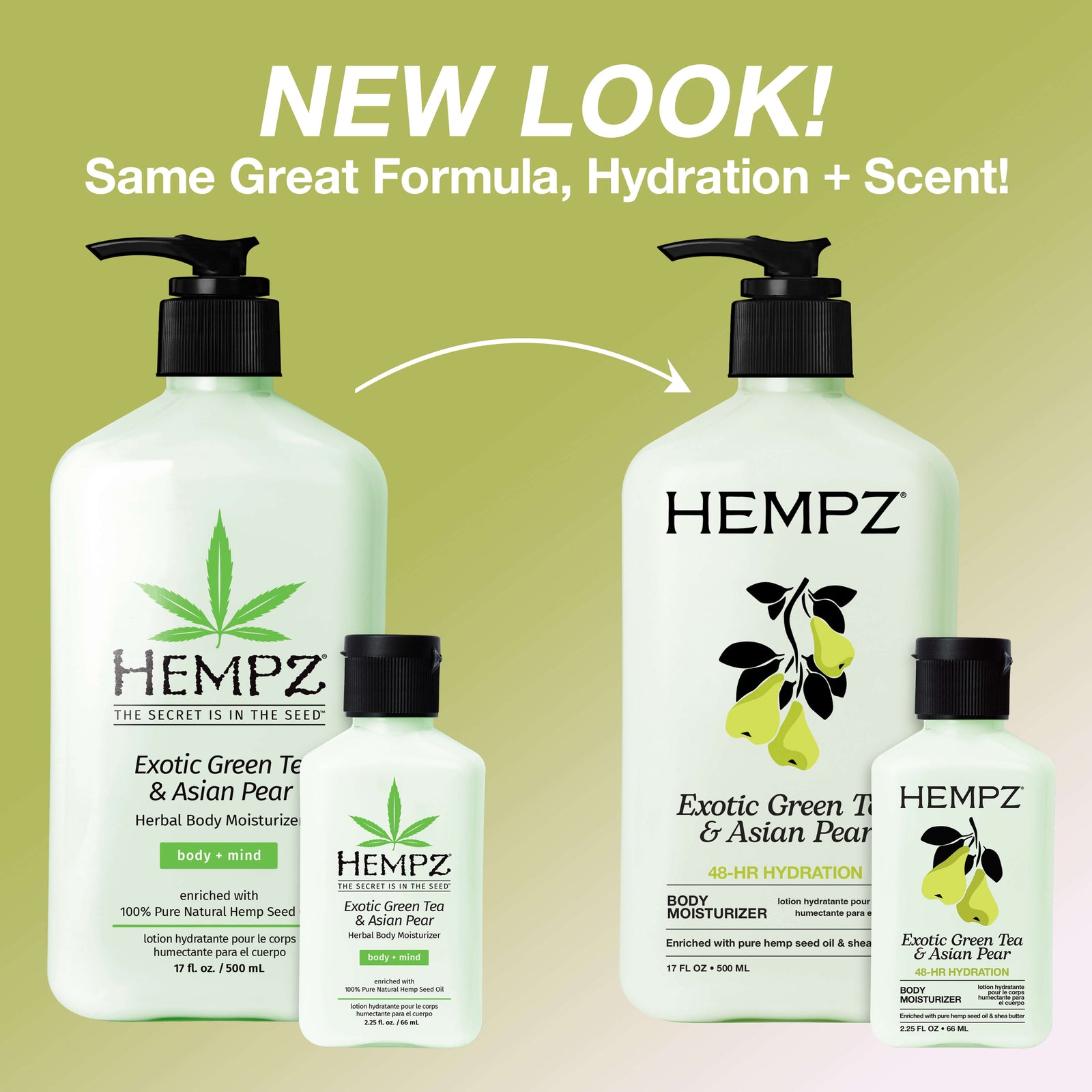 Hempz Exotic Green Tea & Asian Pear Moisturizing Body Lotion