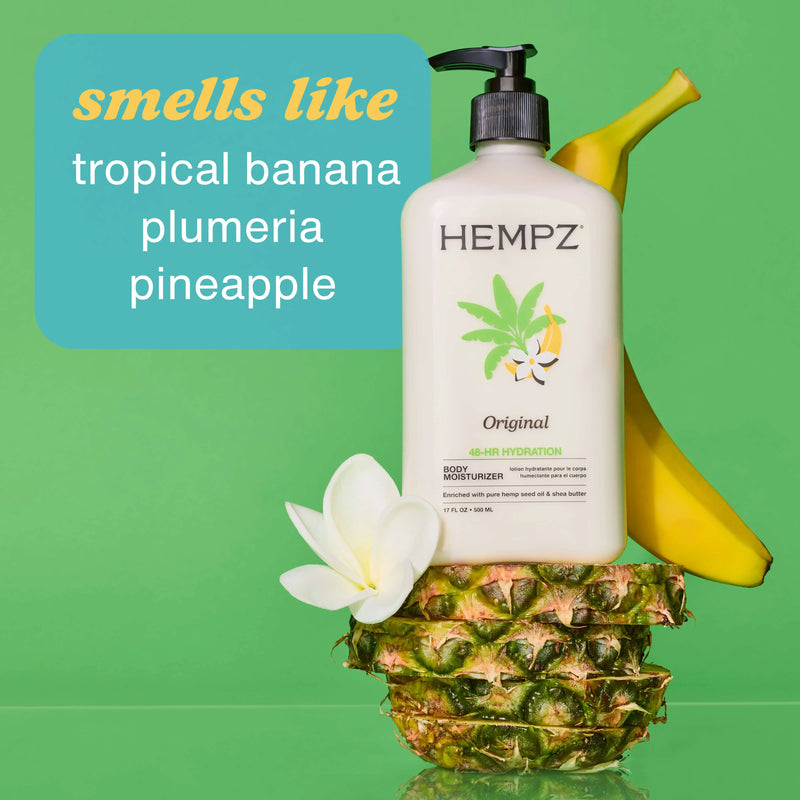 Hempz Original Moisturizing Body Lotion with Floral/Banana Scent